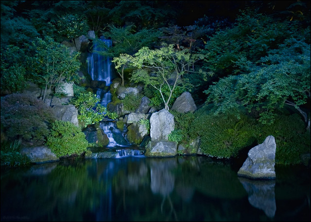 Japanese Garden At Night | Flickr - Photo Sharing!
