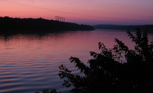 sunset reflection water river pennsylvania pa lancastercounty bainbridge susquehanna susquehannariver