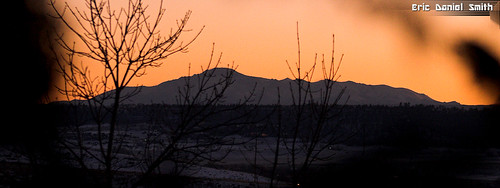 sunset december peak pikes parker franktown coloradodouglascounty