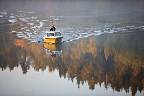 sunset people mist reflection water norway fog river boat fishing fisherman fineart calm scandinavia 70200 waterscape f28l andersnæsset