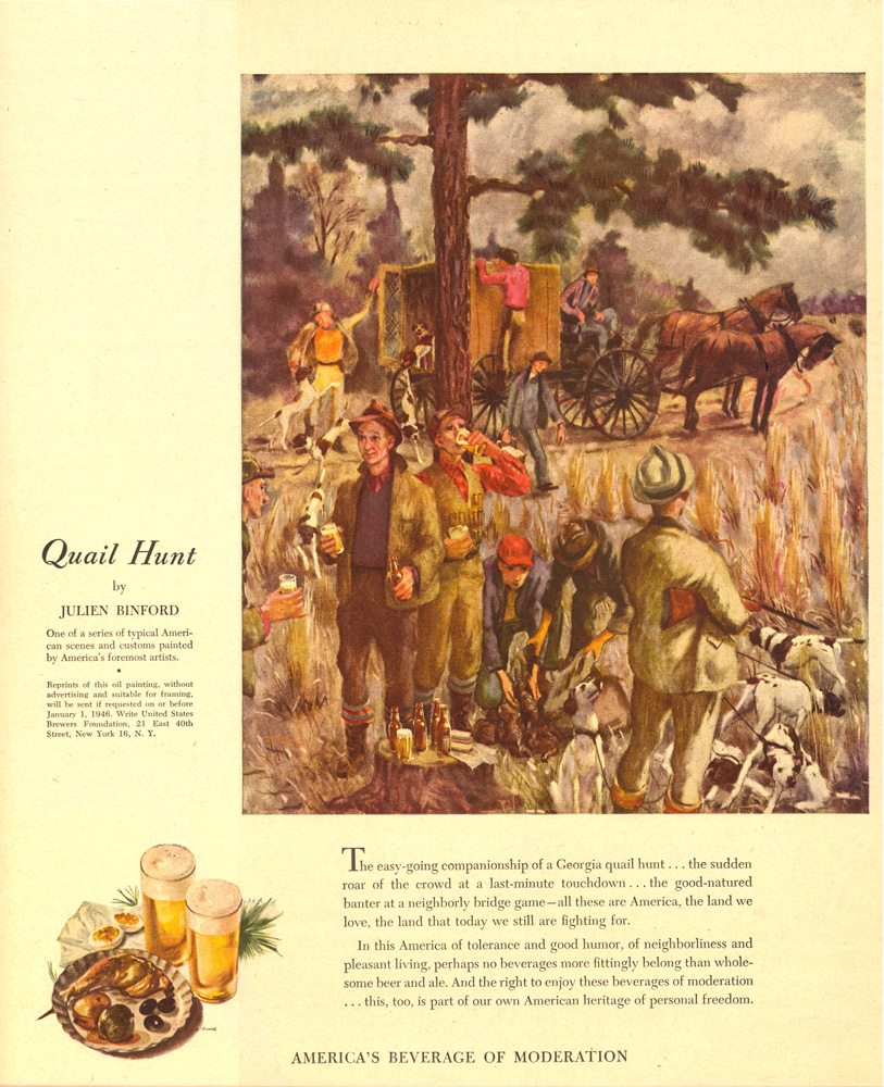 Quail Hunt by Julien Binford, 1945