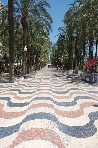 españa spain pavement alicante promenade marble espagne comunidad valenciana marmol marbre pavimento alacant espanya expalanada