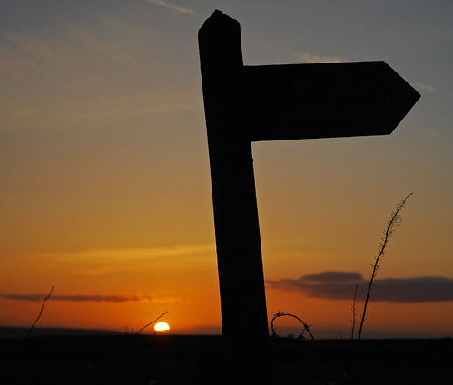 sunset silhouette sign cumbria edenvalley skirwith