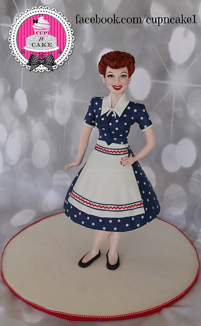 Lucille Ball Cake by Danielle Lechuga of Cup'N Cake