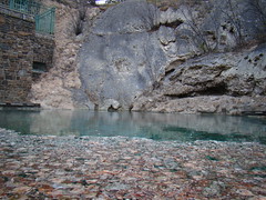Outside pools Cave and Basin