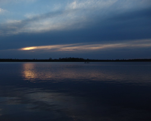 sunset lake water wisconsin fishing canoe lakemary sonydscf828