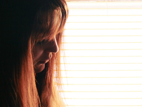 selfportrait window day66 firehair 365days
