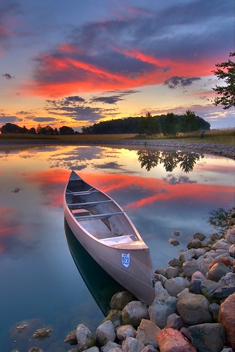 sunset ohio lake nature colors rural sunrise canon pond canon20d canoe tokina af 1224mm f4 hdr highdynamicrange tokina1224mm sailsevenseas