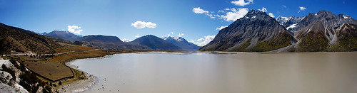 panorama mountain lake tibet 西藏 川藏线 然乌湖 ranwu g318