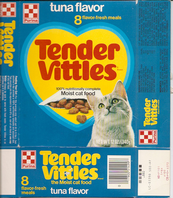 1979 Ralston Purina Tender Vittles Cat Food Blue Box a photo on