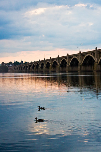bridge sunset river dusk ducks columbia pa photowalk lancastercounty rejected susquehannariver