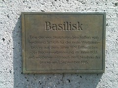 The bridge-basilisk's placque