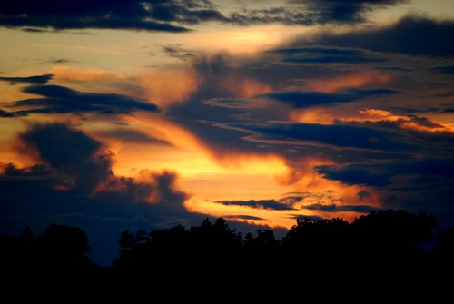 sunset ontario canada clouds peterborough littlelake beavermeadpark