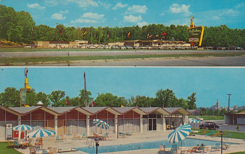 vintage mississippi postcard motel holidayinn meridian