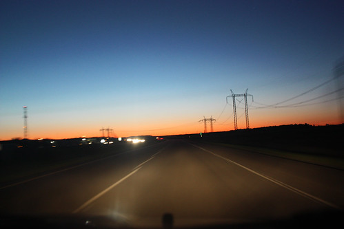road trip car night america sunrise drive soleil north through beau beutiful