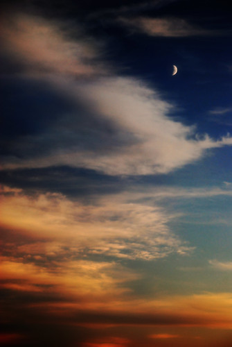 blue sunset orange moon white oregon chris10eyck