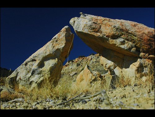 blue newmexico rock boulder bibo seboyeta