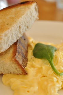 Scramble eggs with Sourdough toast