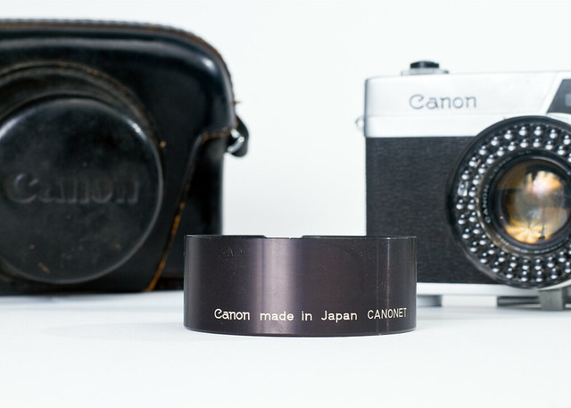 Canonet, Lens Hood and Case