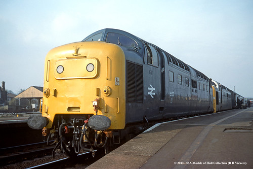 diesel newark britishrail passengertrain deltic theblackwatch class55 55013 55018 ballymoss