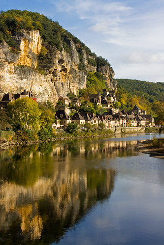 france village dordogne rivière reflet 24 périgord falaise aquitaine roquegageac francelandscapes