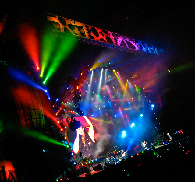 AC DC Concert Stage (Montreal) - Colorful Lights