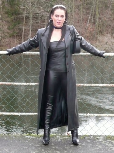 Ladies In Leather Coats
