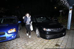 arrival of rachel's new car (and her mom and sister) 