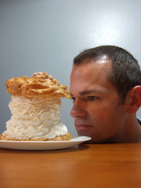 Cream puff as big as your (or at least David's) head
