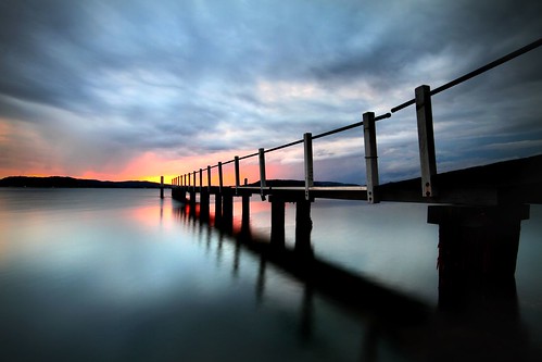 water clouds sunrise day cloudy jetty australia nsw centralcoast boathouse brisbanewater woywoy