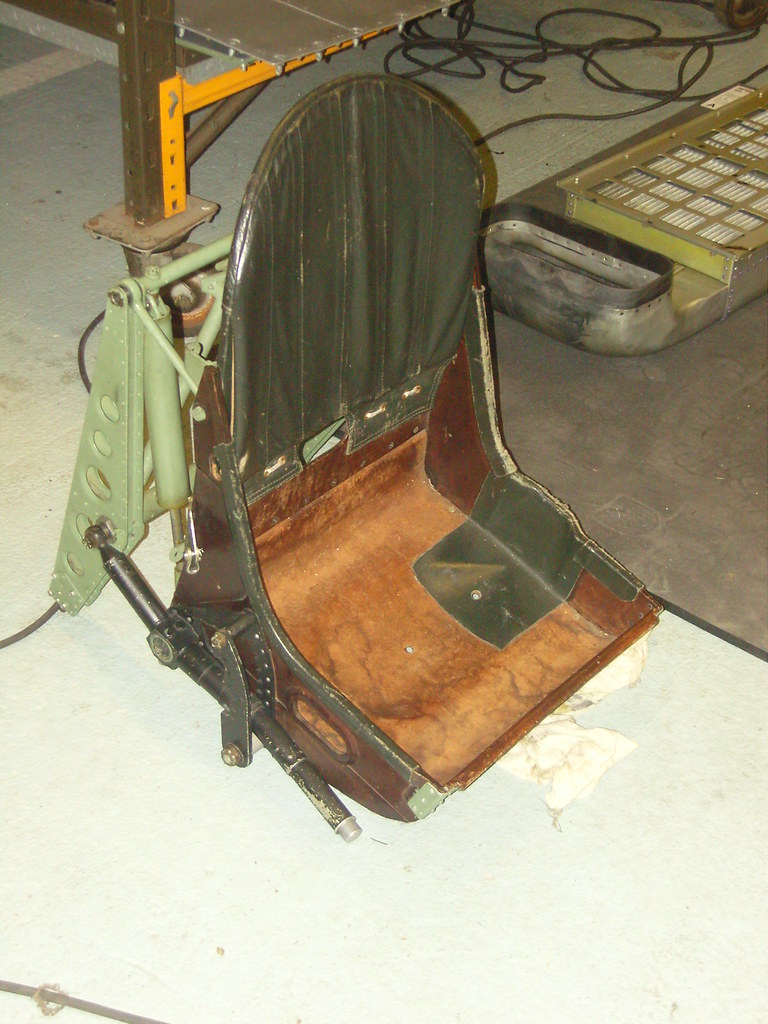 BBMF Spitfire pilot's seat