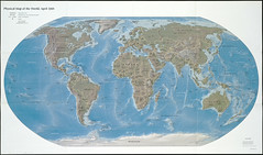 A map that highlights many of the physical features of a place such as mountains, plains, rivers and lakes.