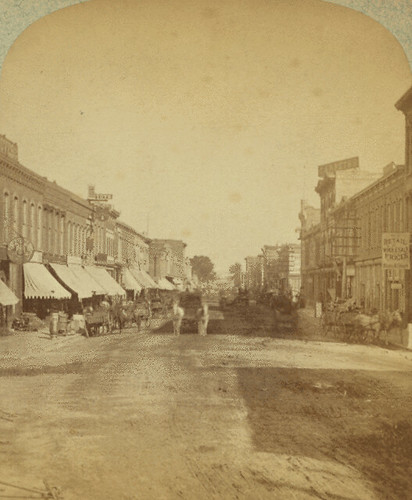 19thcentury derivativeworks imagesharedbythewikimediacommons stereoview stereogram stereograph 3d animatedstereo animatedgif history wiggly motionparallax stereo parallax stereophotomaker wiggle animated gif blackandwhite bw sepia monochrome atchison kansas kans kan ks horse buggy wagon conklin kleckner atchisonhistoryproject commercial street 7th seventh thiopheneguy 1870s jiggle jiggly wigglegram ぷるぷる プルプル3d プルプル