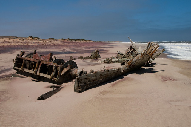 shipwreck on skeleton coast