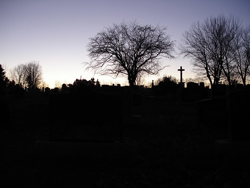 sunset sky graveyard silhouette evening cross cemetary bathurst theacademytreealley