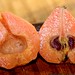 poached quince, sliced in half    MG 8400