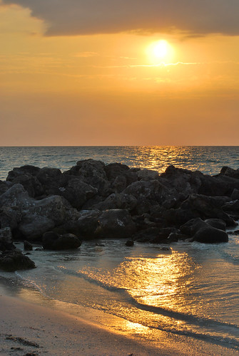 sunset beach rock florida jetty clearwater 33767