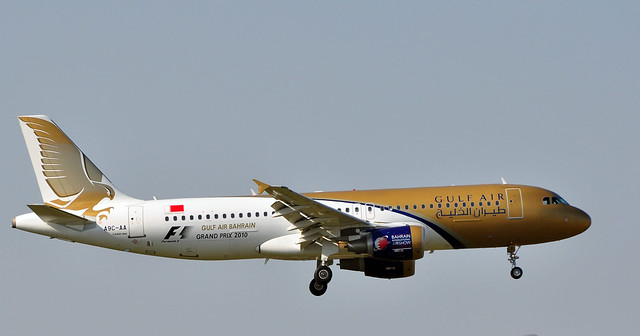 Gulf Air with new stickers...