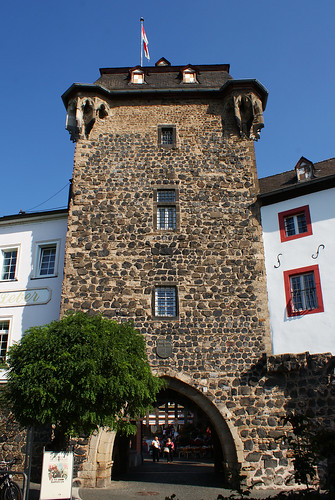 tower castle germany deutschland torre toren porta germania duitsland poort kasteel westerwald linzamrhein anticando