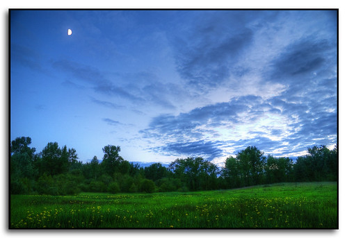 sunset moon clouds washington spokane dusk wildiris littlespokaneriver