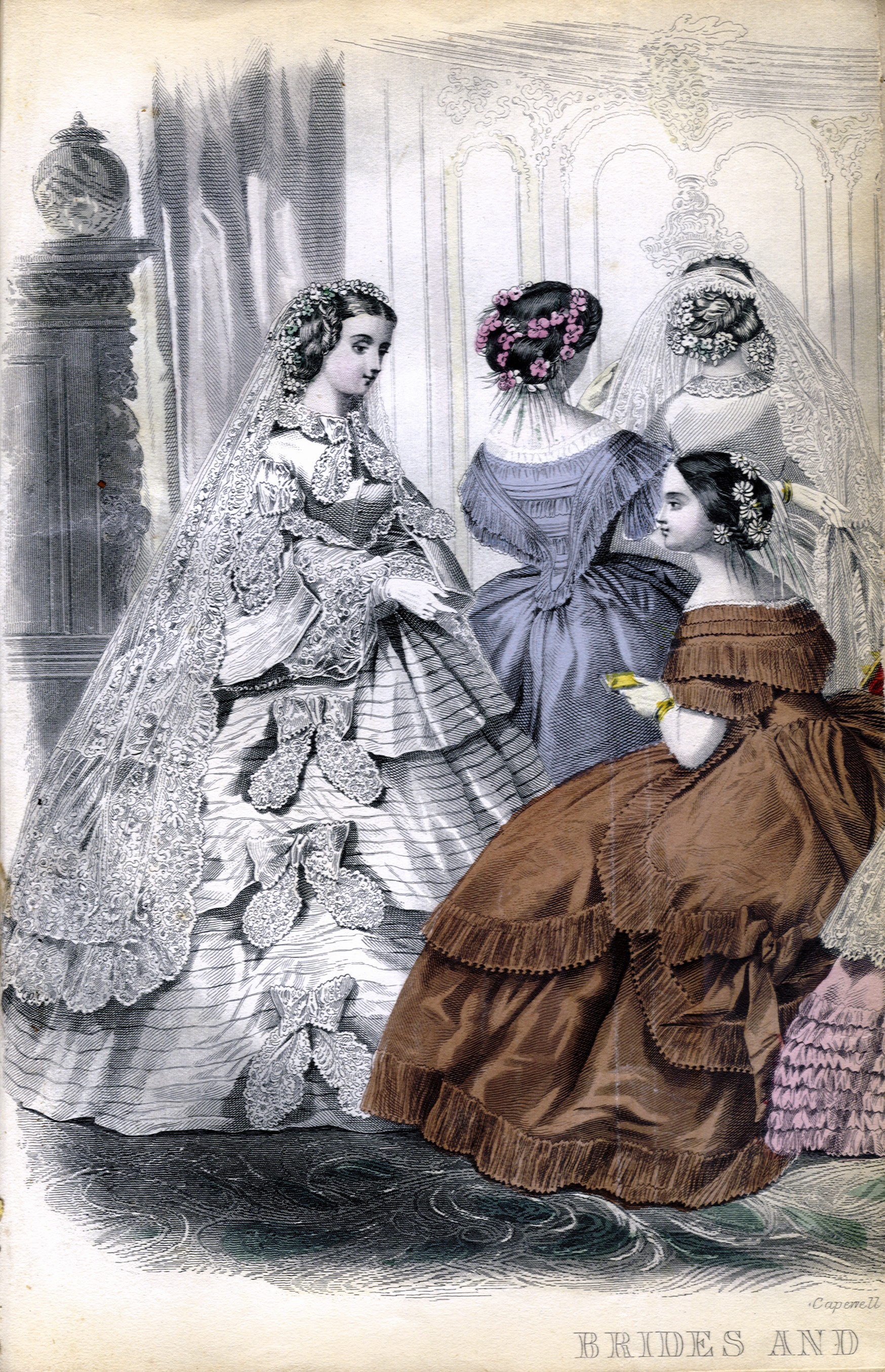wedding dresses from the 1800 s