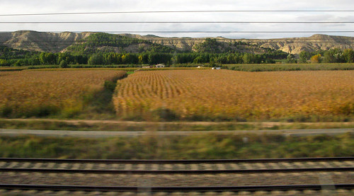 travel españa train countryside spain europe ave aragon aragón calatayud highspeedtrain madridatocha
