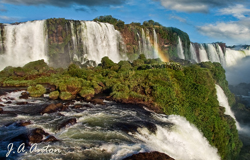 waterfall rainbow 1001nights iguazu olympuse510 panoramafotográfico