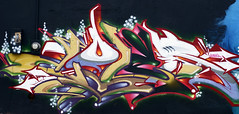 Center St. Wall -  Houston Graffiti Art- Coler