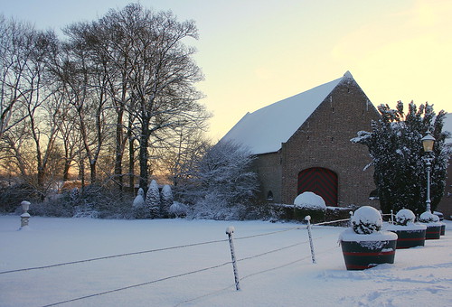 winter snow netherlands sunrise sneeuw nederland horn limburg zonsopkomst