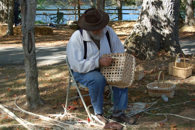 Basket weaving is one of many traditional crafts that will be demonstrated at Douthat State Park, Virginia