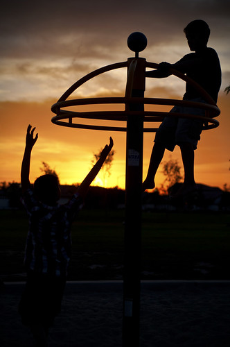 park sunset playground children play sundown bakersfield greystonepark