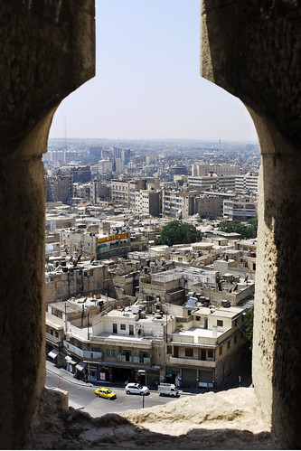 view citadel ramparts syria aleppo