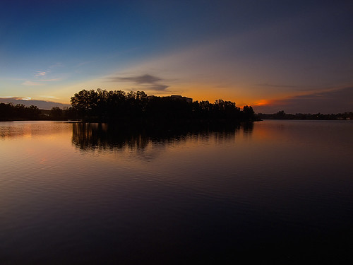 sunset lake reflections lumix panasonic malaysia selangor sungai buloh sungaibuloh coth tasikbiru flickrdiamond kundang fz28 ishafizan