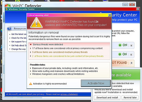 Available limit. Malware Windows. Scareware Attack.